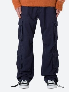 MNML Navy Multi-Pocket Cargo Pants